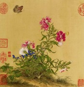 工笔花鸟油画 中国风格油画 125
