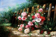 印象花卉油画 现代装饰油画389