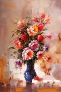 印象花卉油画 现代装饰油画394