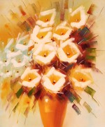 印象花卉油画 现代装饰油画401