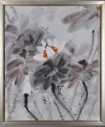 装饰花卉油画 抽象荷花油画104