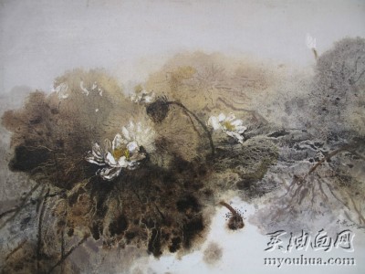 装饰花卉油画 简约现代风格油画113