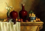 葡萄静物油画 餐厅水果油画056
