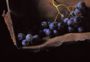 静物和葡萄油画 水果油画092