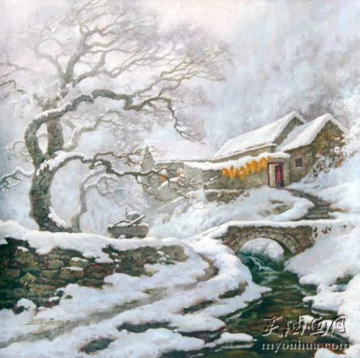 贾涛 写实风景油画 中国乡村风景油画04