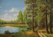 俄罗斯风景油画 古典油画 大芬村油画097