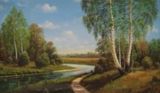俄罗斯风景油画 古典油画 大芬村油画096