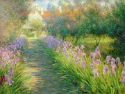 大芬村纯手绘油画 花园景油画 119
