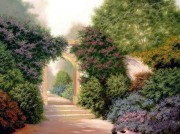 大芬村纯手绘油画 花园景油画 123