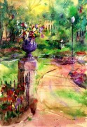 大芬村纯手绘油画 花园景油画 257