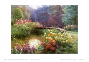 大芬村纯手绘油画 花园景油画 534
