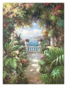 大芬村纯手绘油画 花园景油画 487