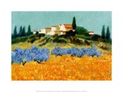 大芬村纯手绘油画 花园景油画 480