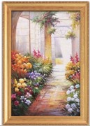 大芬村纯手绘油画 花园景油画 408