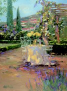 大芬村纯手绘油画 花园景油画 455