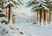 雪景油画 大芬村油画094