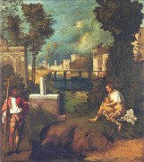 古典风景油画 欧洲古典人物0379