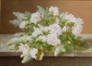 桌上的鲜花油画  印象花卉油画 客厅餐厅油画 23