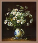 俄罗斯画家克拉夫琴科作品  印象花卉油画