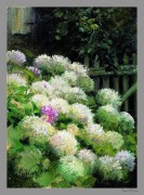 俄罗斯画家克拉夫琴科作品 印象花园景油画5