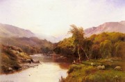 山川河流  古典风景油画 大芬村油画117