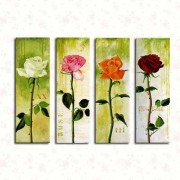 印象花卉油画 漂亮的瓶中花油画  大芬村油画170