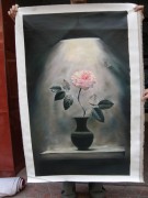写实玫瑰花油画 作品案例