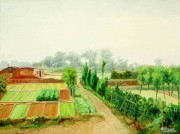 印象风景油画 中国乡村田园油画 0014