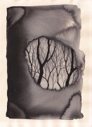 生命之树 现代抽象油画 水墨抽象油画014