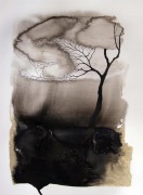 生命之树 现代抽象油画 水墨抽象油画012