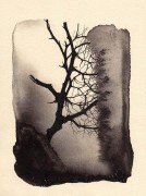 生命之树 现代抽象油画 水墨抽象油画013