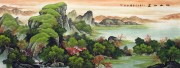 中国山水油画 风景油画 大芬村油画0122