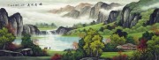中国山水油画 风景油画 大芬村油画0123