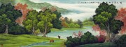 中国山水油画 风景油画 大芬村油画0127