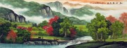 中国山水油画 风景油画 大芬村油画0128