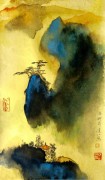 新中式油画 中国风水墨油画03215