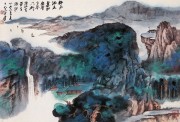 新中式油画 中国风水墨油画03213