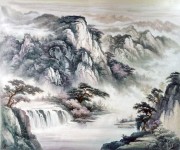 江山如画 大芬村油画 中式风景油画 0311
