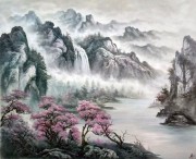 江山如画 大芬村油画 中式风景油画 0312