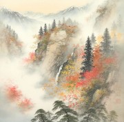 中国山水油画，风景油画 大芬村油画032