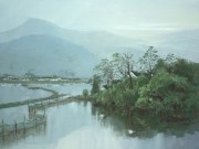 江南水乡油画 大芬村油画 中国风景油画0351