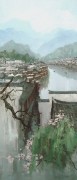 江南水乡油画 大芬村油画 中国风景油画0357