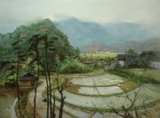 江南水乡油画 大芬村油画 中国风景油画0361