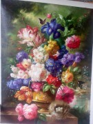 古典花卉油画 大芬村油画 作品实拍