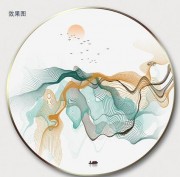 新中式油画  中国风抽象油画  大芬村油画8418
