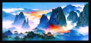 现代风景油画 中国山水油画 大芬村油画0339