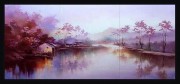 现代风景油画 中国山水油画 大芬村油画0338