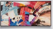 现代装饰抽象油画 色块抽象油画 大芬村油画0442