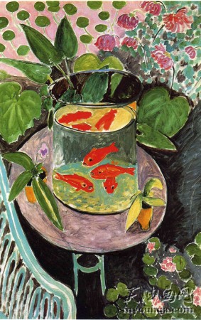 金鱼 亨利·马蒂斯 油画作品 Henri Matisse 01