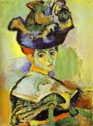 戴帽子的妇人 亨利·马蒂斯 油画作品 Henri Matisse 014